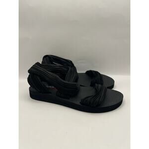 Skechers Cali Meditation Still Sky Black Sandals Women Size 6